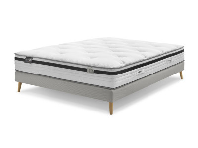 Ensemble matelas hybride + sommier BRIENNE édition limitée BOBOCHIC x SIMMONS