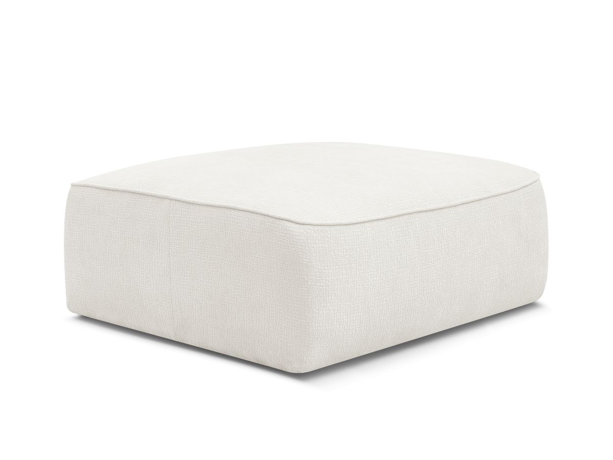 Pouf LEOPOLD tissu texturé