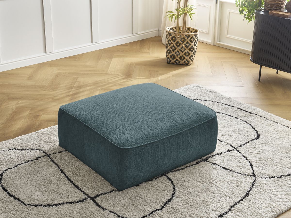 Pouf LEOPOLD texturé bleu foncé — vue 6