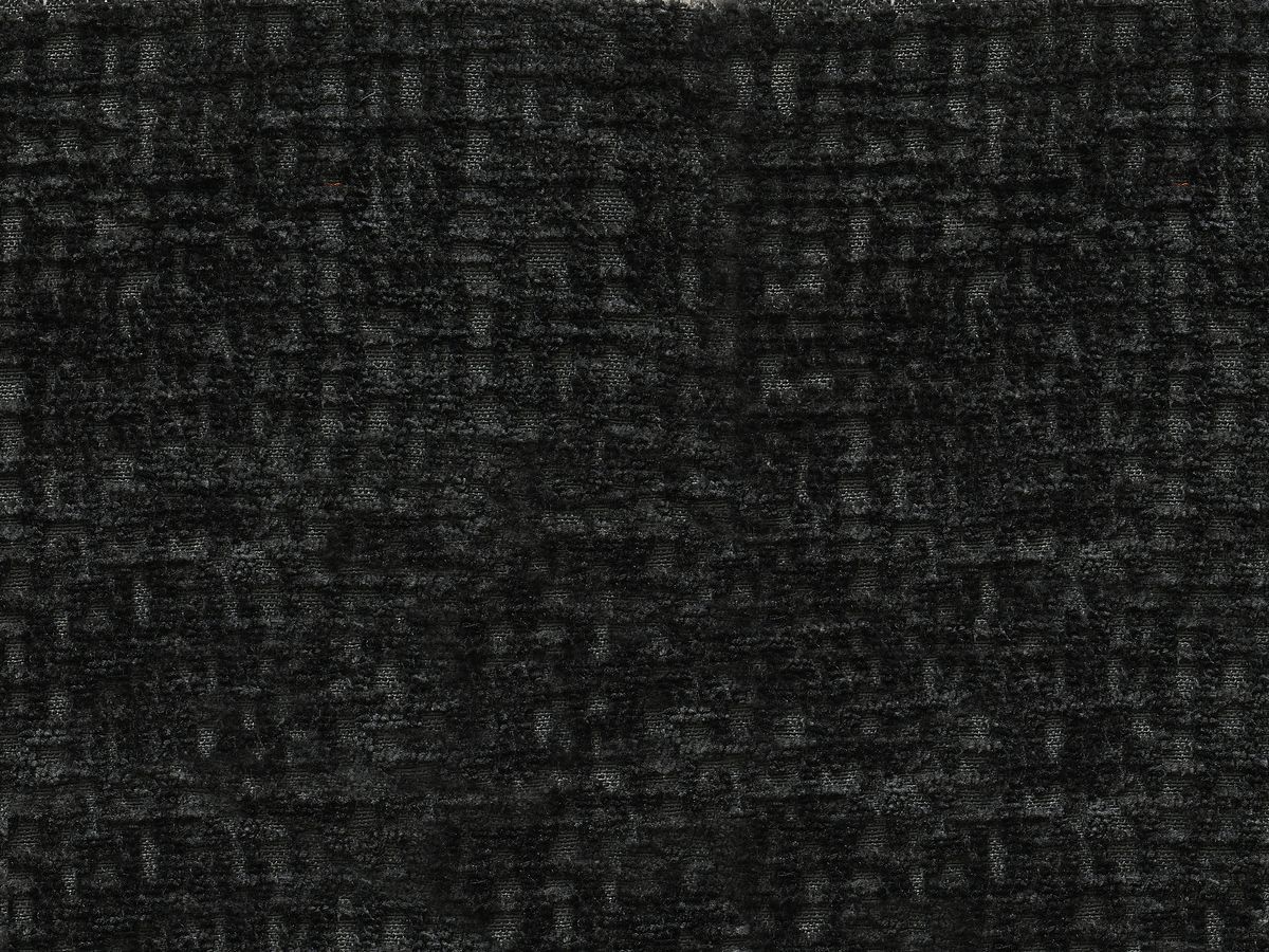 Canapé droit fixe 3 places LEOPOLD tissu texturé avec pouf