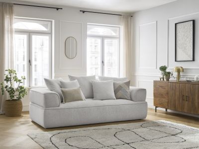 Canapé droit fixe 3 places WHESLEY
