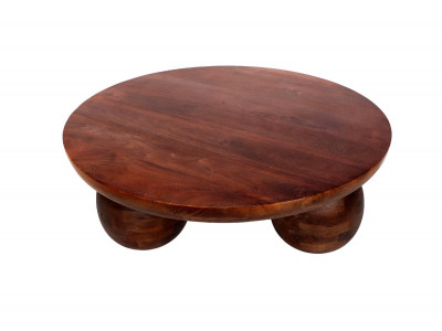 Table basse D.100 cm ALINE bois massif de manguier