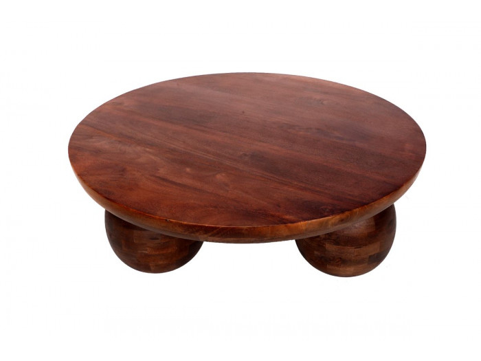 Table basse D.100 cm ALINE bois massif de manguier