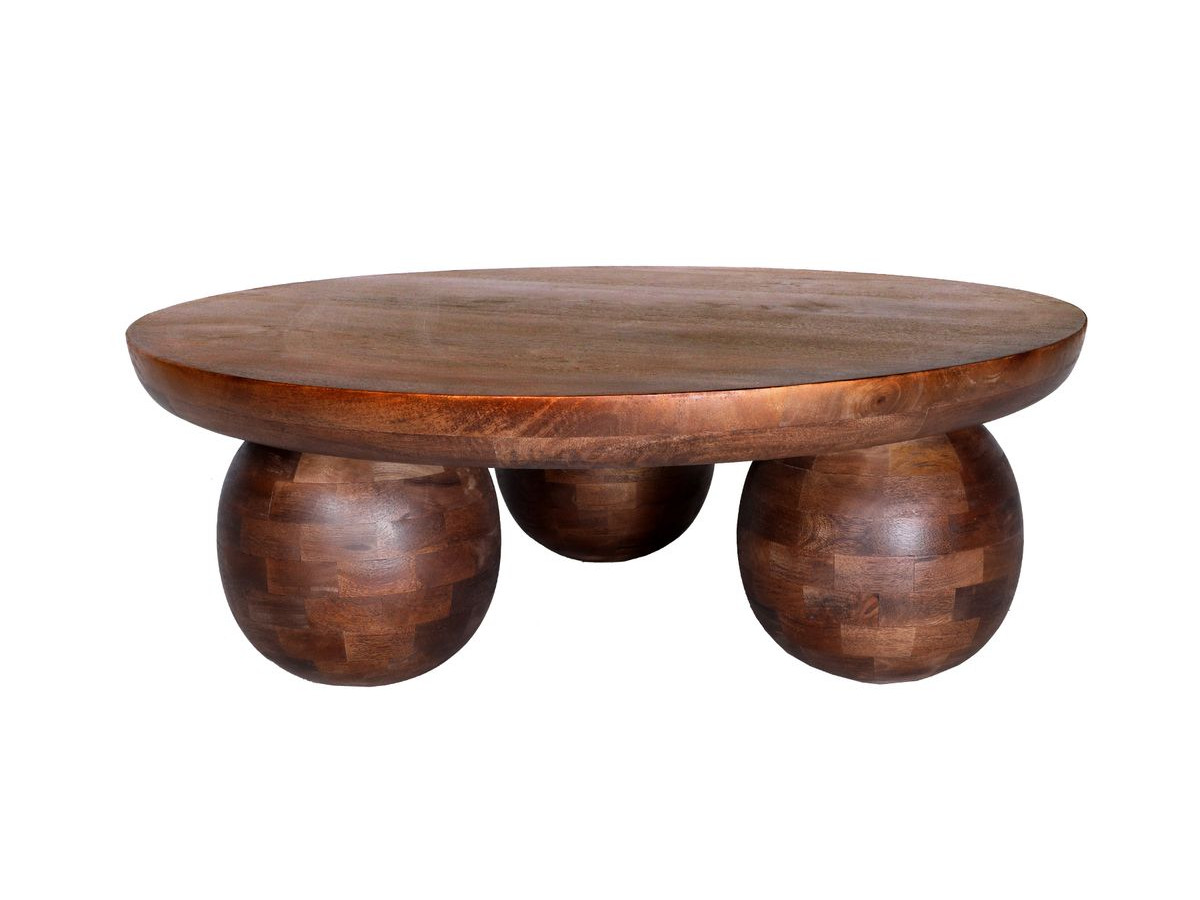 Table basse D.100 cm ALINE bois massif d'acacia