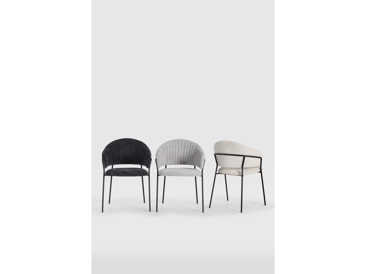 Set van 2 LOU stoelen in structuurstof