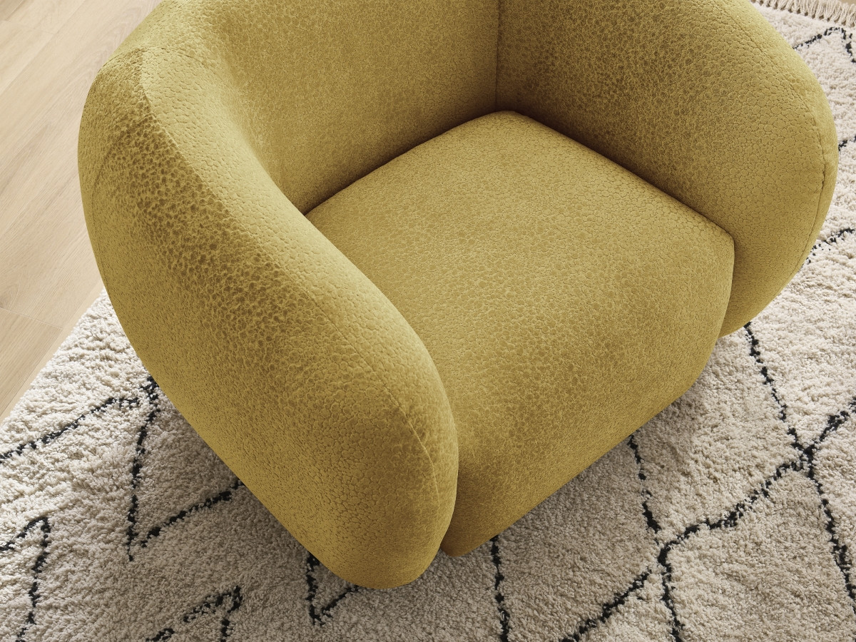 Fauteuil CELINE tissu texturé
