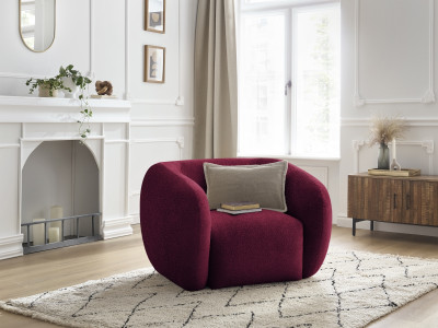 Fauteuil CELINE tissu texturé