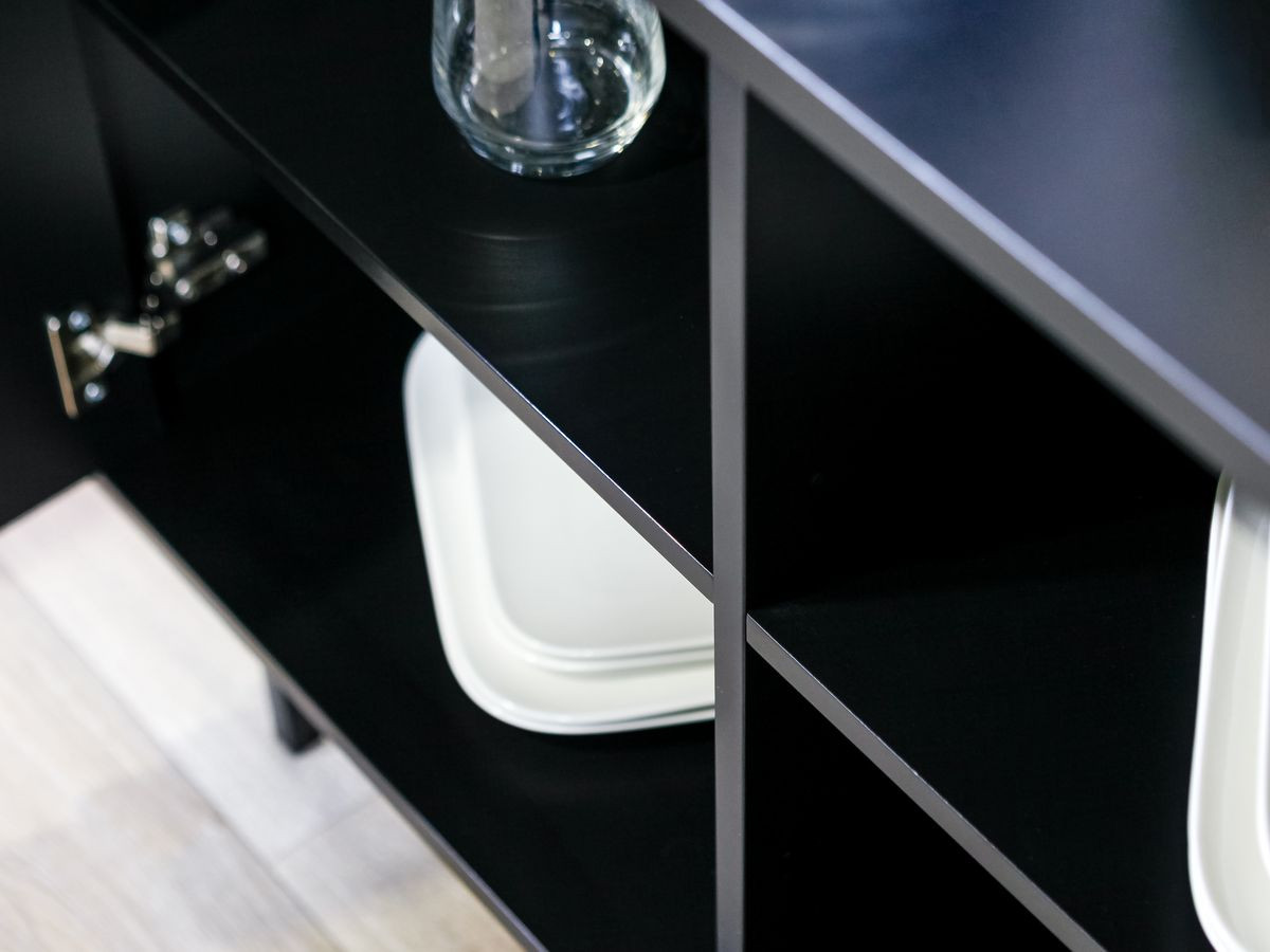 Ensemble CORNEILLE avec buffet 220 cm + meuble TV 220 cm + buffet haut 100 cm tasseaux pin massif