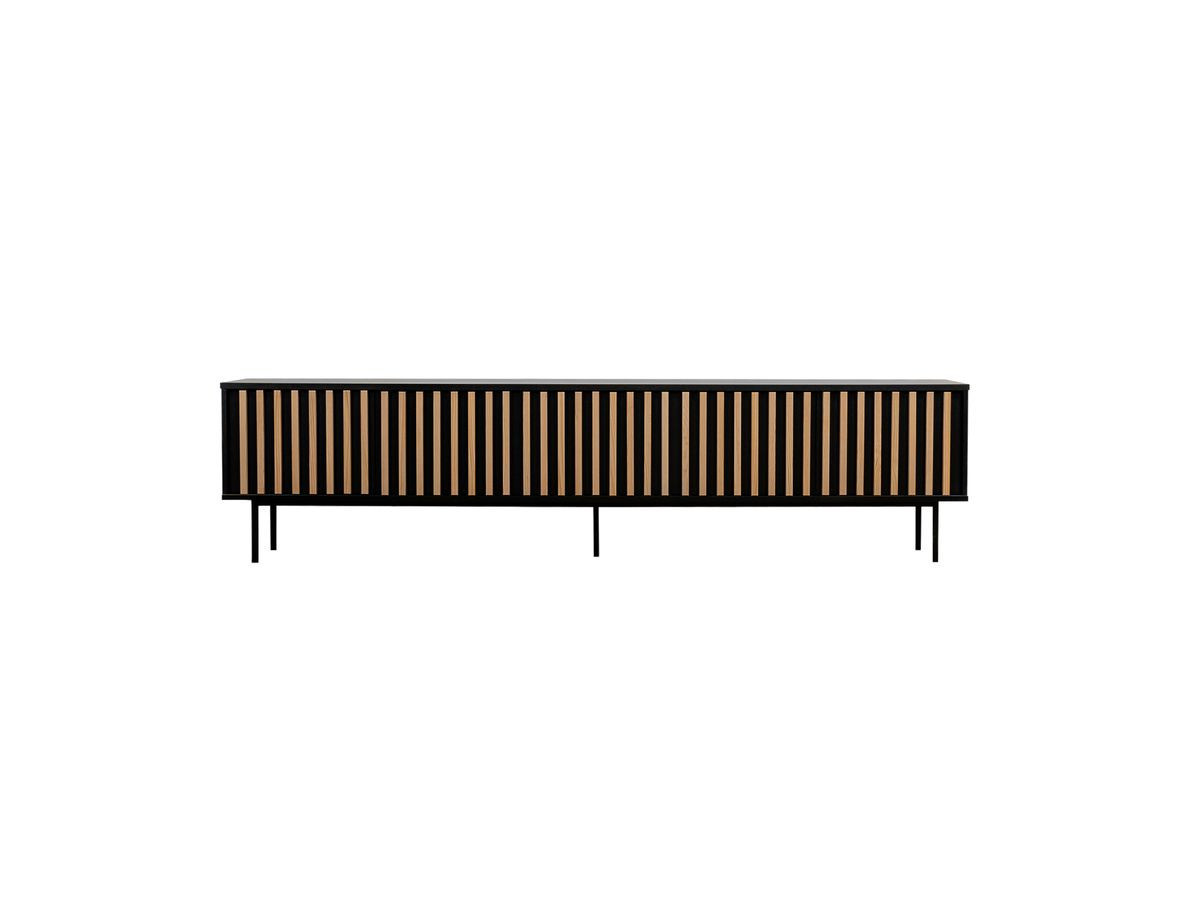 Ensemble CORNEILLE avec buffet 220 cm + meuble TV 220 cm + buffet haut 100 cm tasseaux pin massif