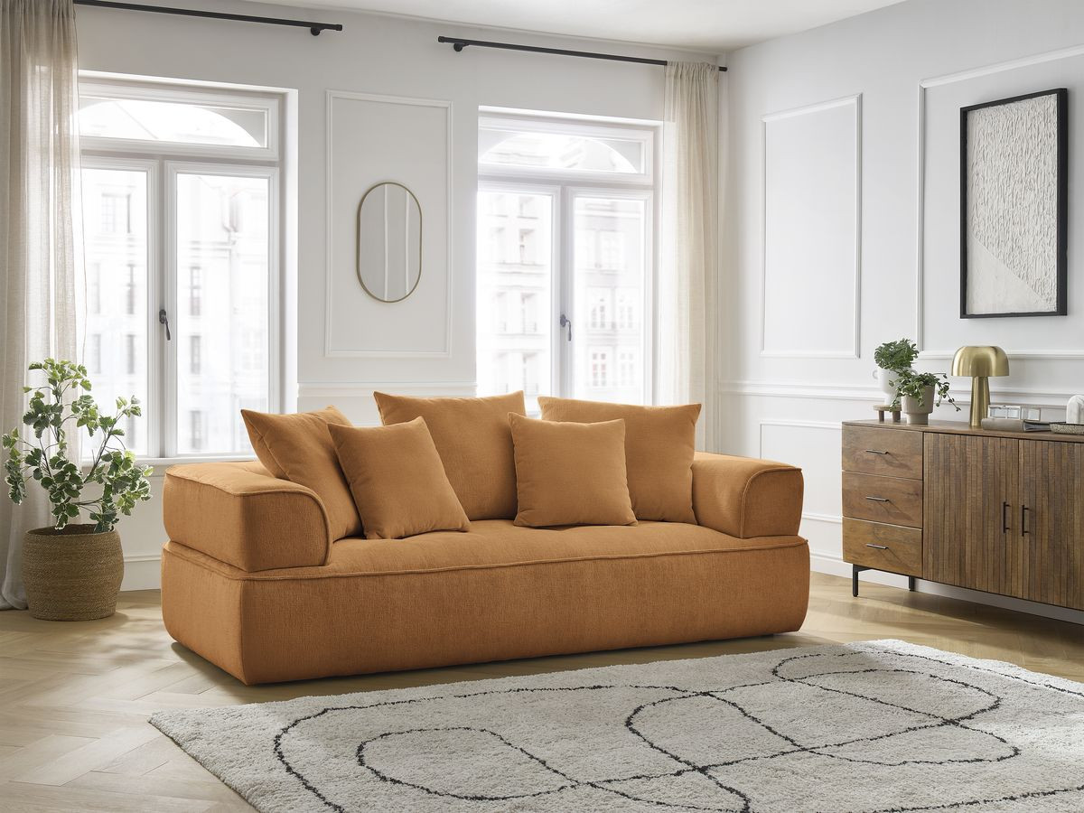 Canapé droit 3 places WHESLEY jaune — vue 5