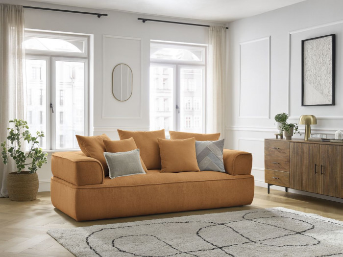 Canapé droit fixe 3 places WHESLEY