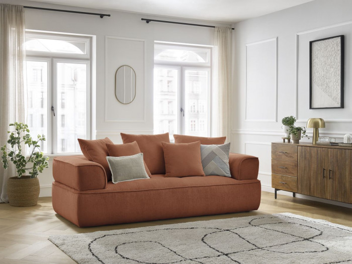 Canapé droit fixe 3 places WHESLEY