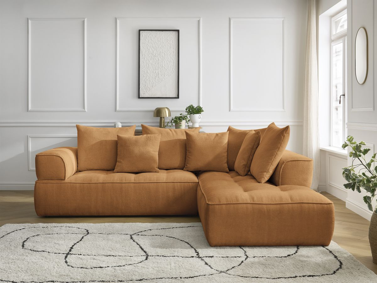 Canapé d'angle L WHESLEY jaune — vue 5