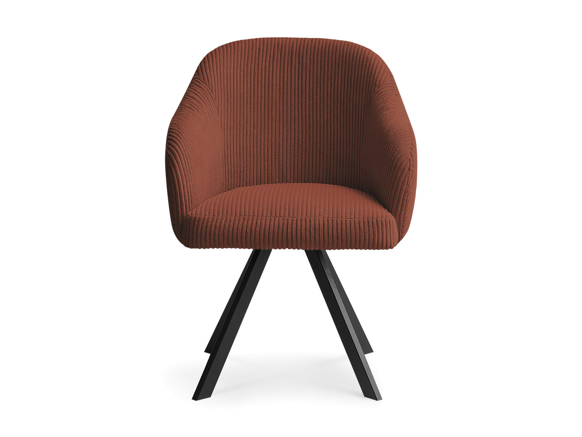 Chaise SOPHIE tissu velours côtelé et pieds étoile