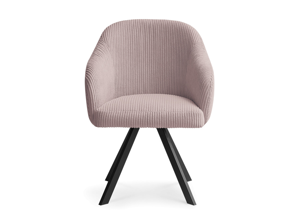 Chaise SOPHIE tissu velours côtelé et pieds étoile