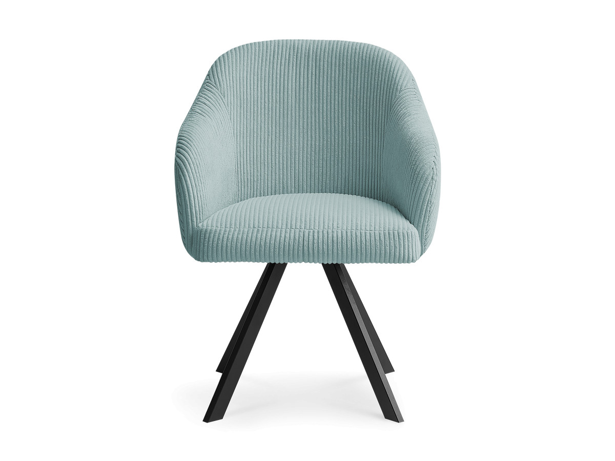 Chaise SOPHIE tissu velours côtelé et pieds étoile