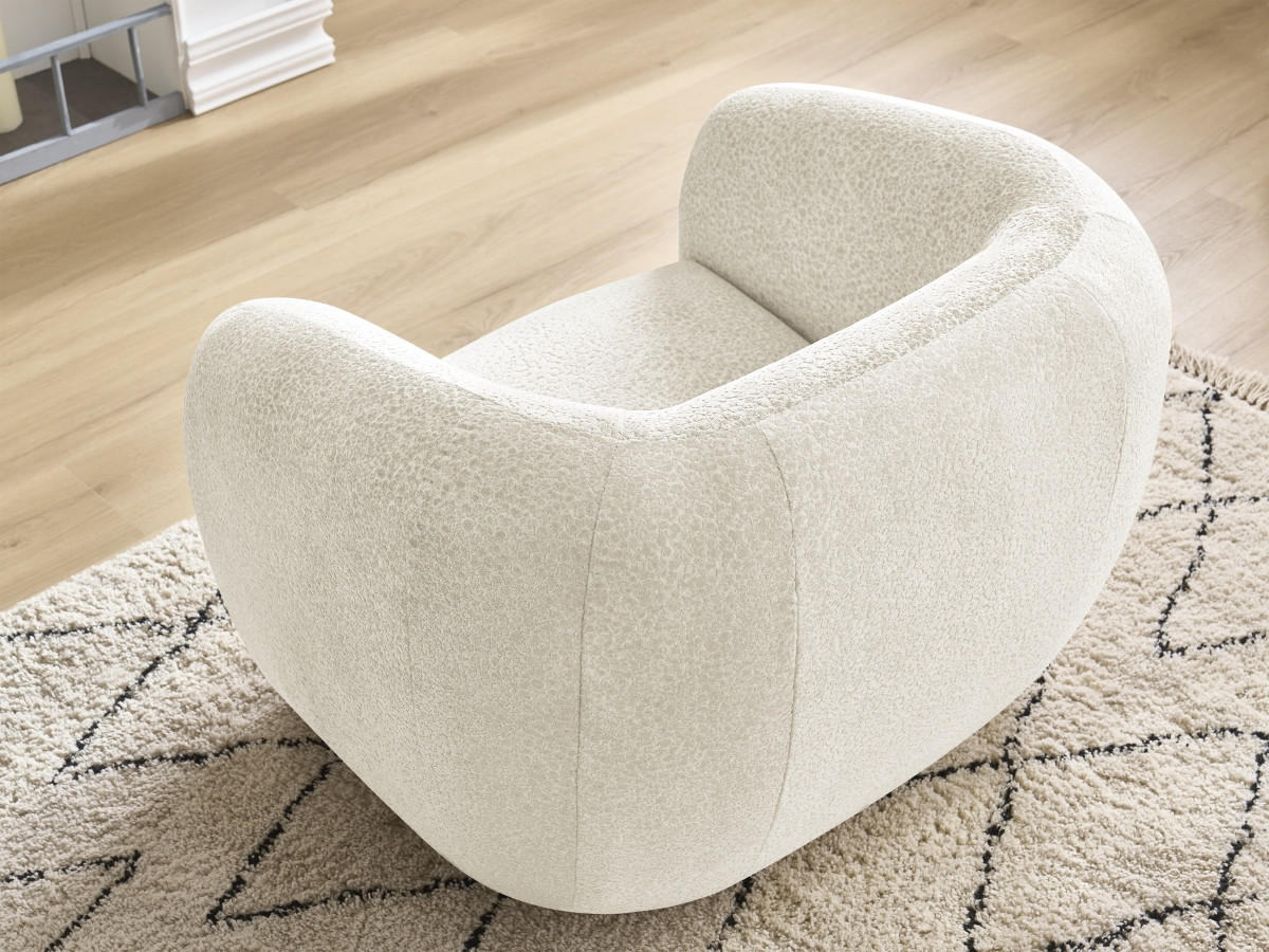 Fauteuil CELINE tissu texturé