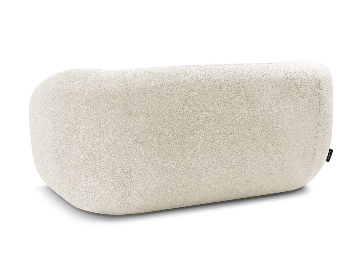 Canapé droit fixe 2 places CELINE tissu texturé