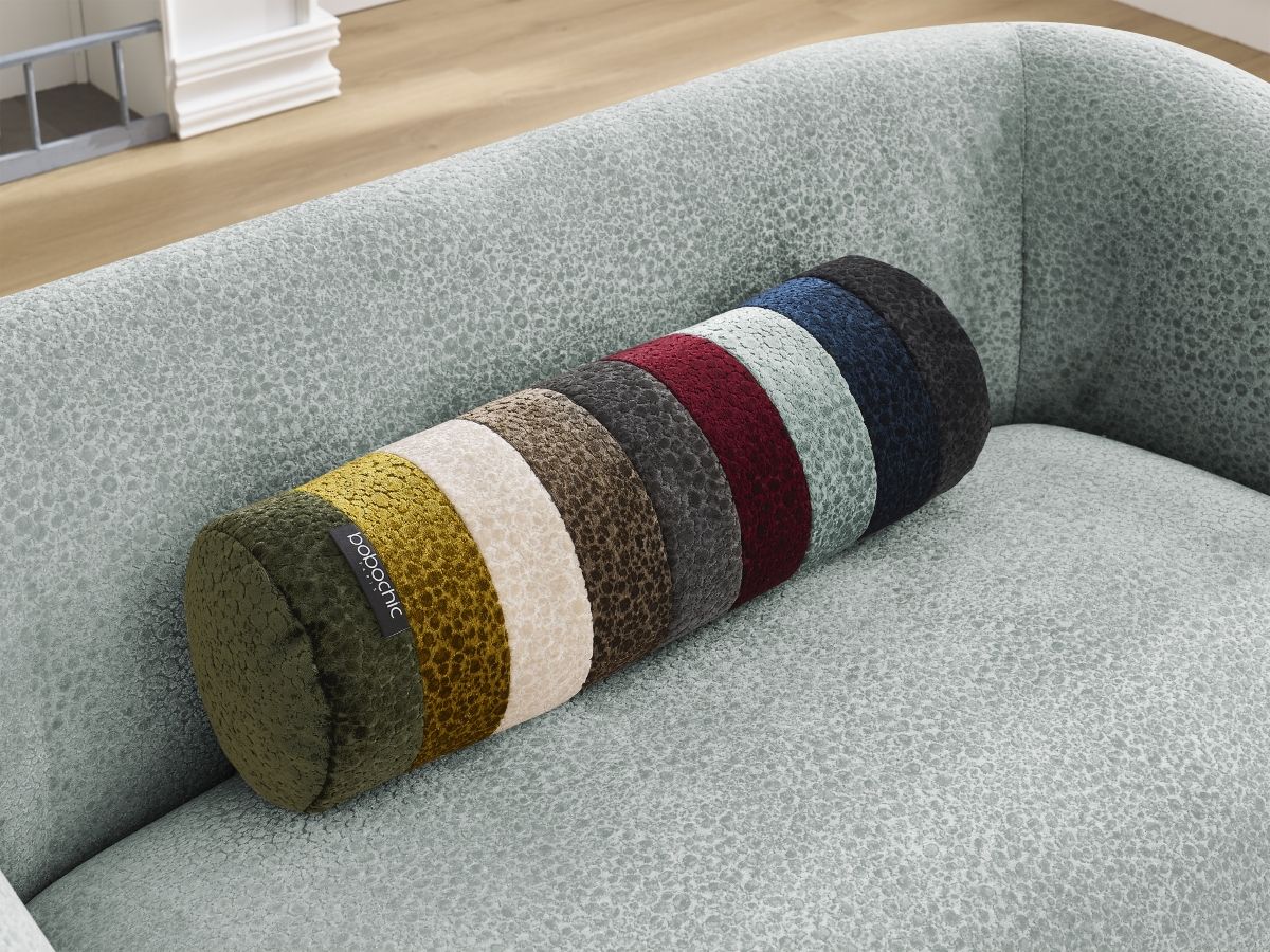 Canapé droit fixe 2 places CELINE tissu texturé