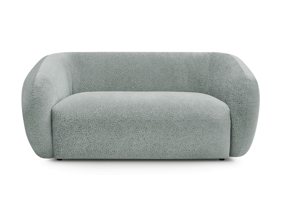 Canapé droit fixe 2 places CELINE tissu texturé