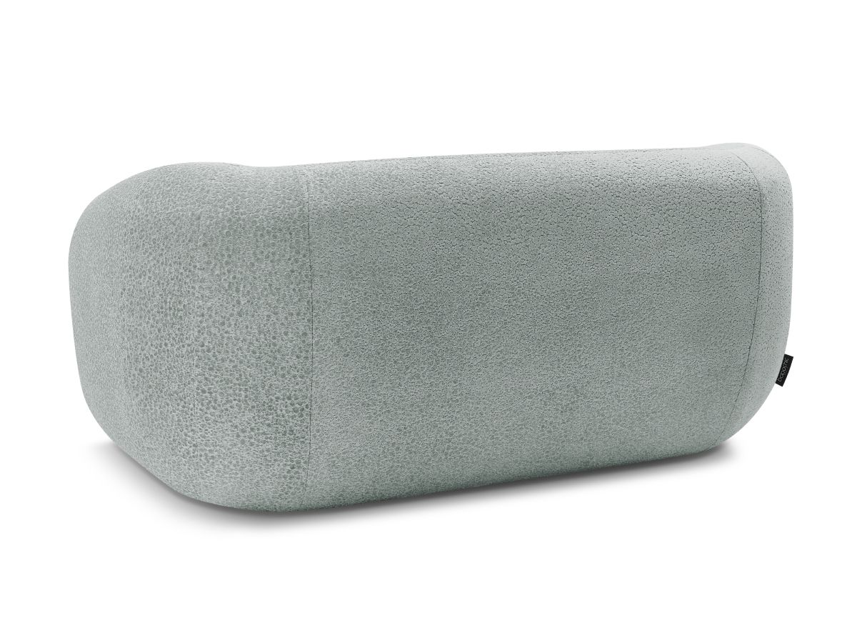 Canapé droit fixe 2 places CELINE tissu texturé