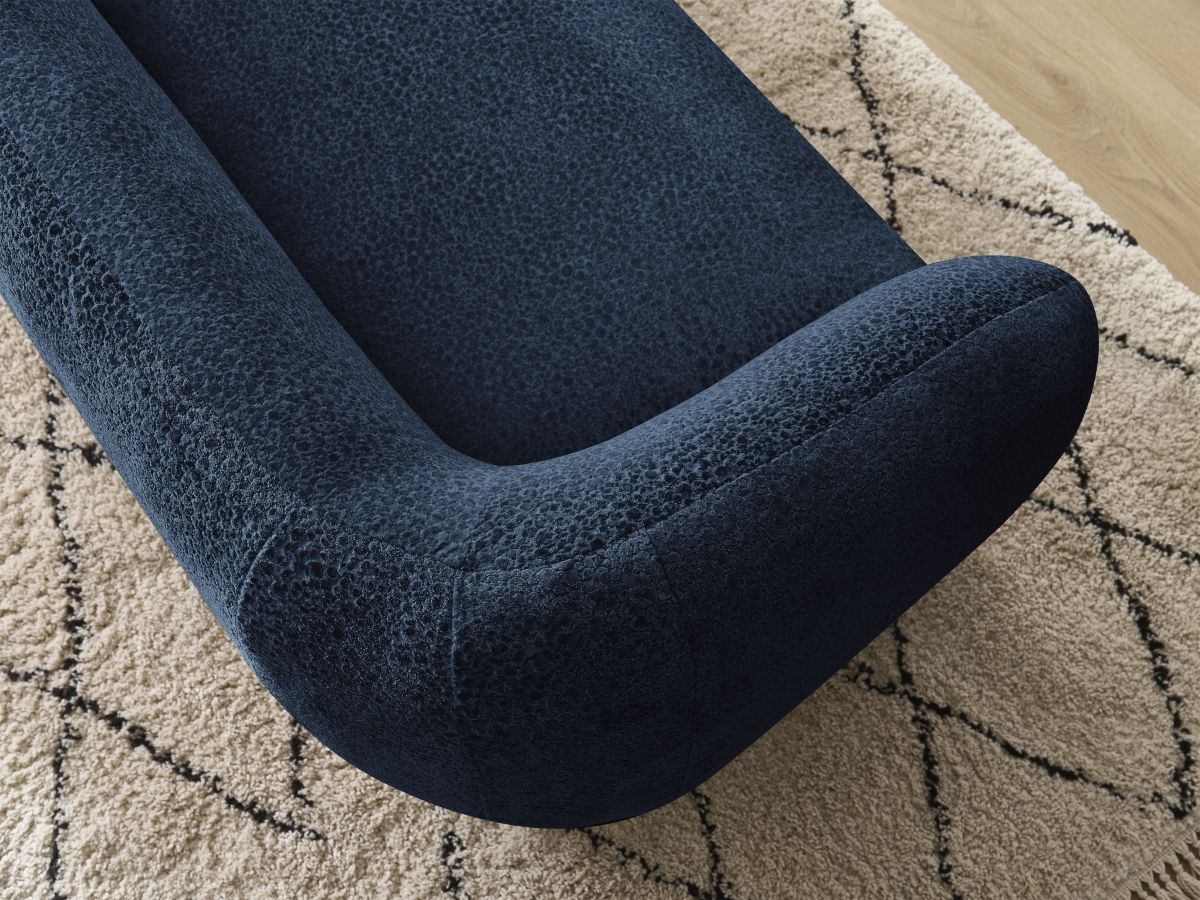 Canapé droit fixe 2 places CELINE tissu texturé