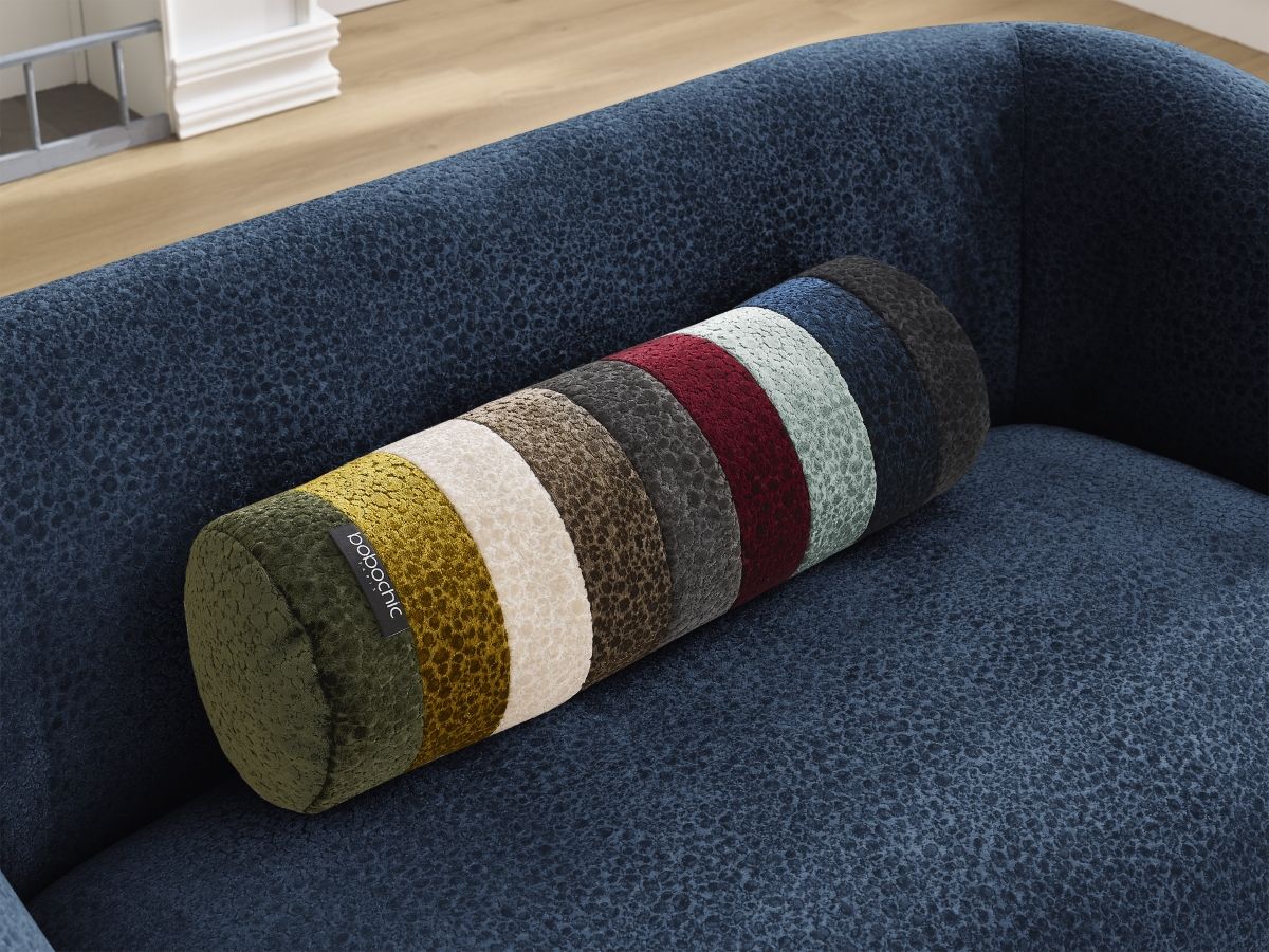 Canapé droit fixe 2 places CELINE tissu texturé