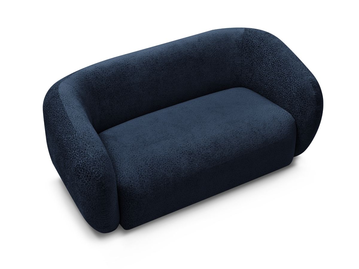 Canapé droit fixe 2 places CELINE tissu texturé