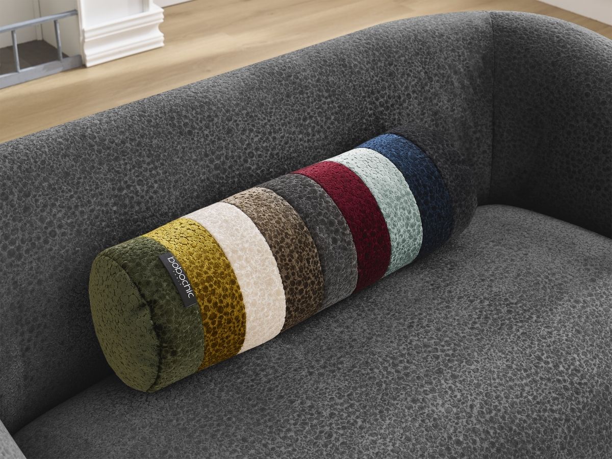 Canapé droit fixe 2 places CELINE tissu texturé