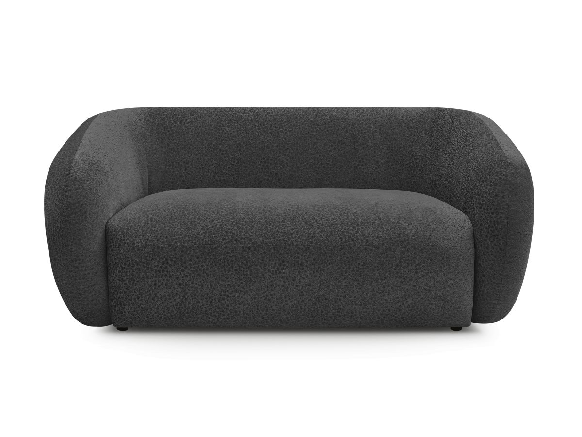 Canapé droit fixe 2 places CELINE tissu texturé