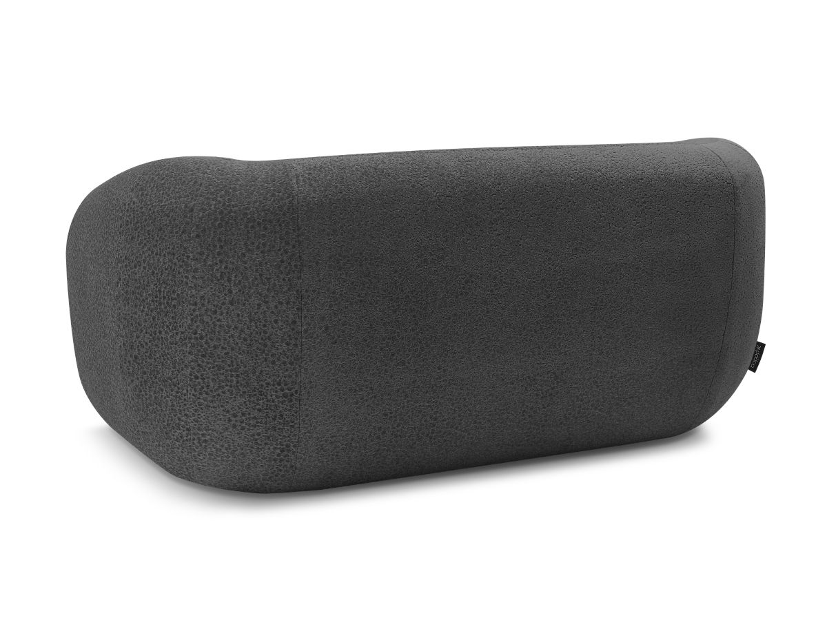 Canapé droit fixe 2 places CELINE tissu texturé