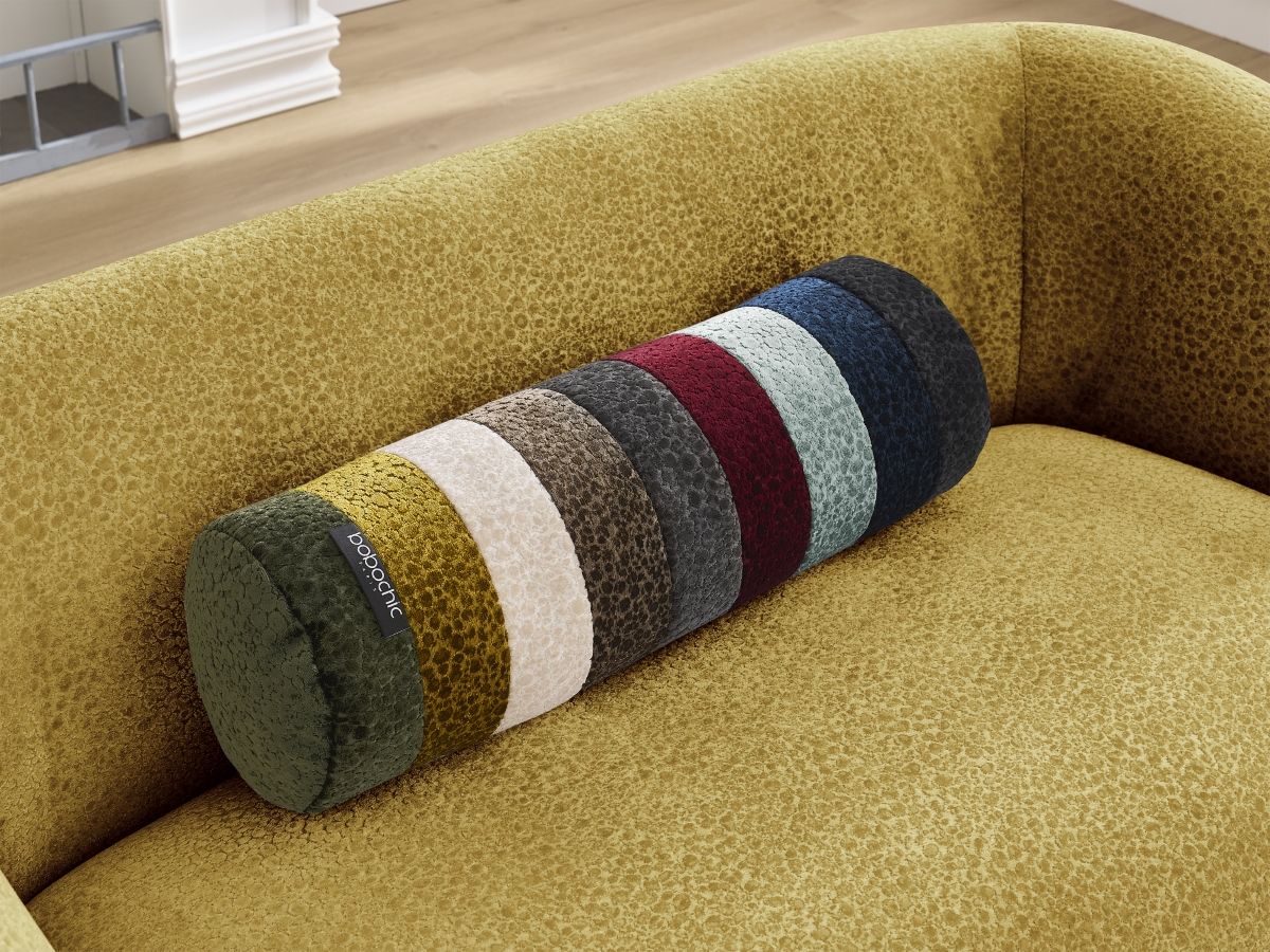 Canapé droit fixe 2 places CELINE tissu texturé