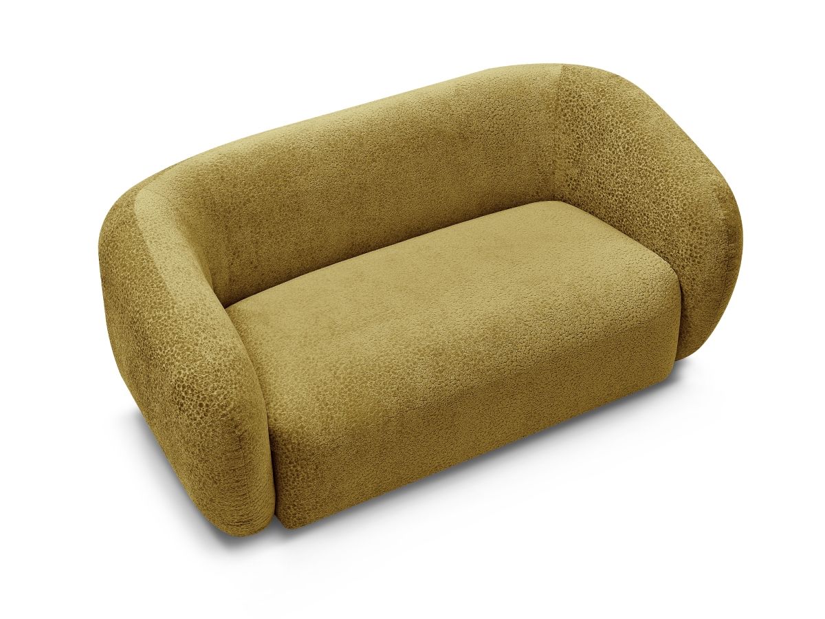 Canapé droit fixe 2 places CELINE tissu texturé