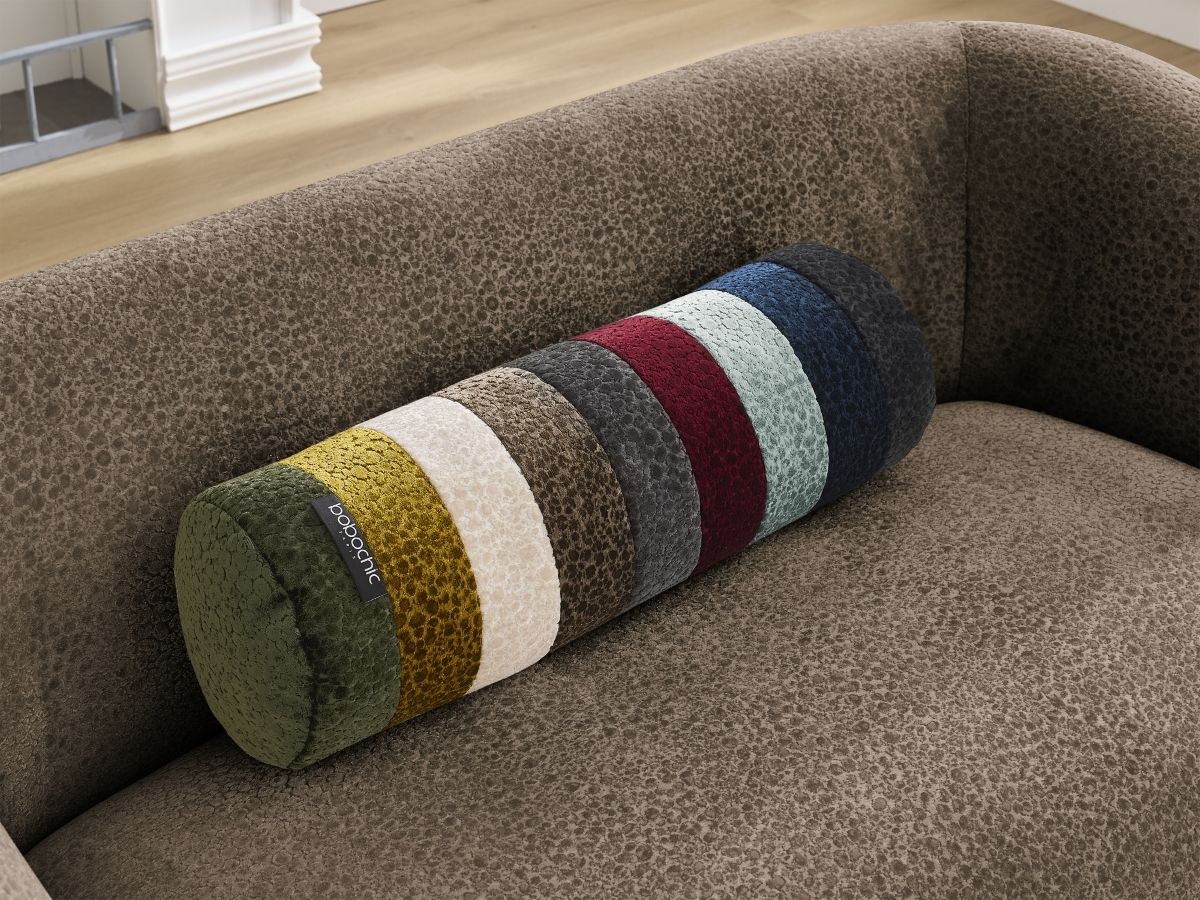 Canapé droit fixe 2 places CELINE tissu texturé