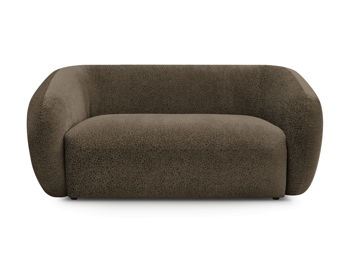 Canapé droit fixe 2 places CELINE tissu texturé