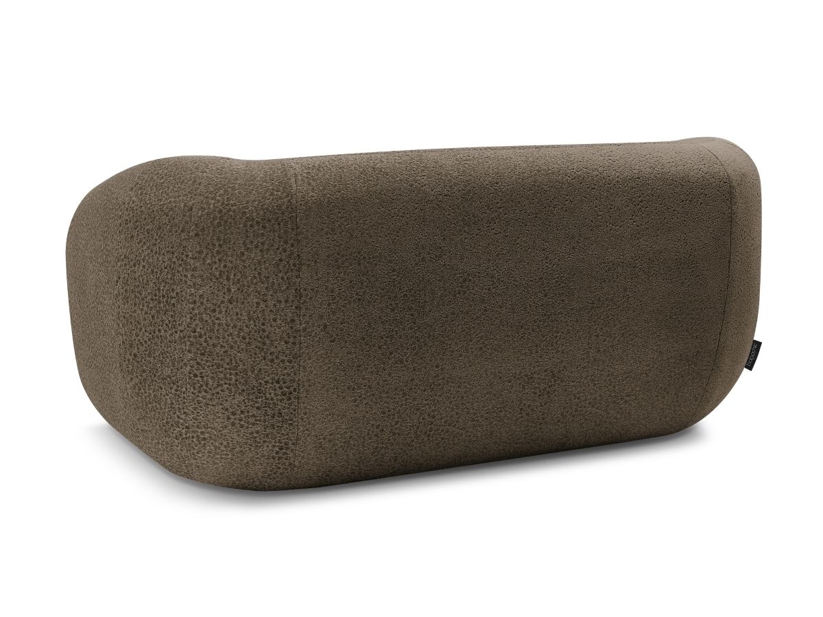 Canapé droit fixe 2 places CELINE tissu texturé