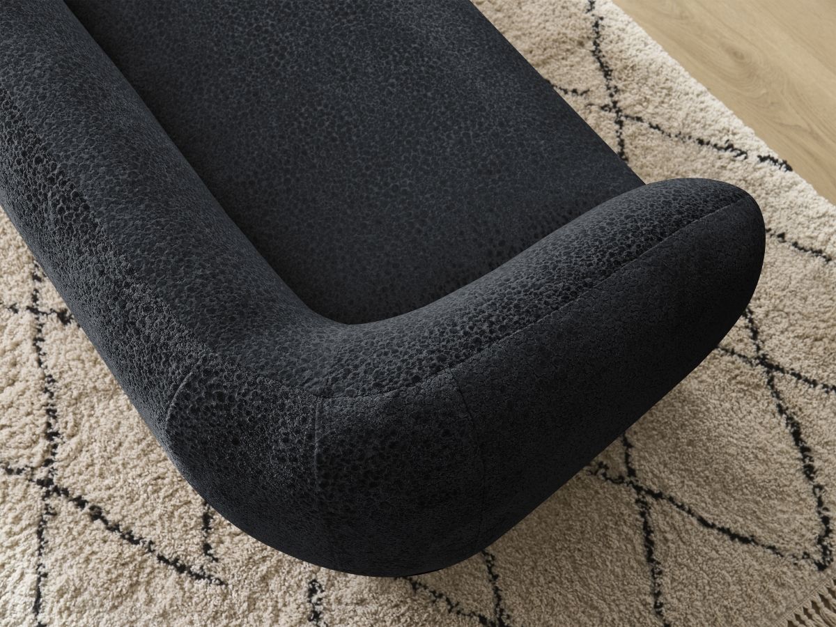 Canapé droit fixe 2 places CELINE tissu texturé