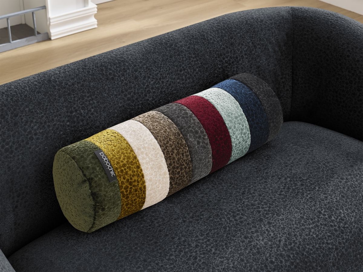 Canapé droit fixe 2 places CELINE tissu texturé