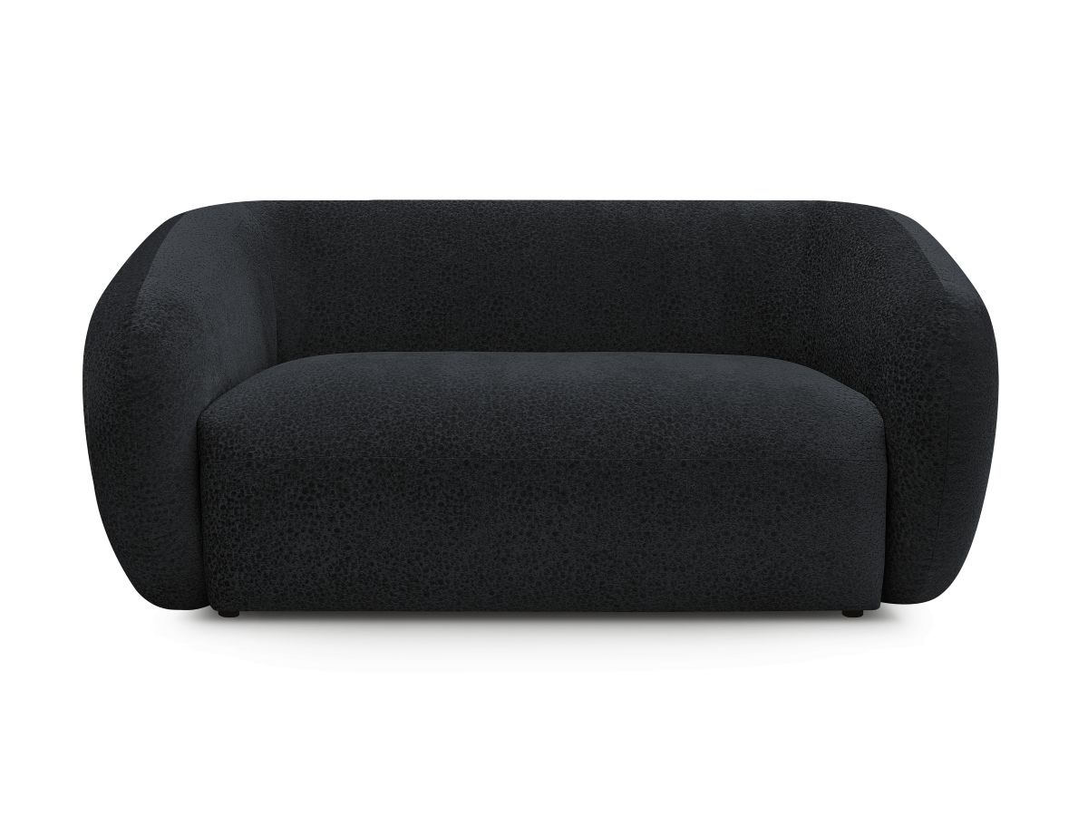 Canapé droit fixe 2 places CELINE tissu texturé