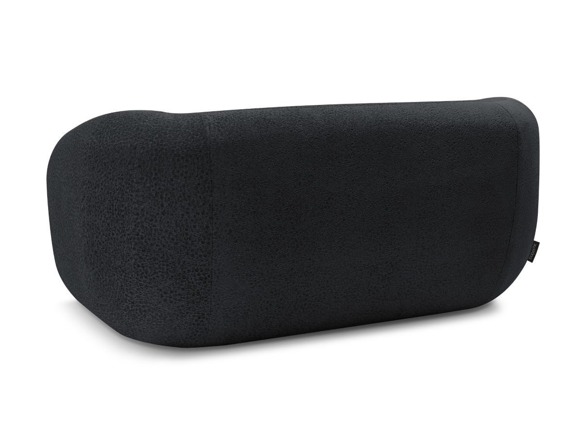 Canapé droit fixe 2 places CELINE tissu texturé