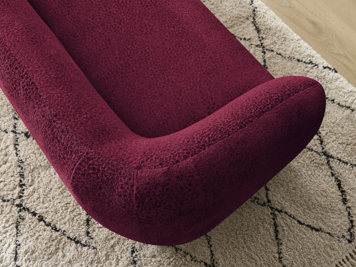 Canapé droit fixe 2 places CELINE tissu texturé