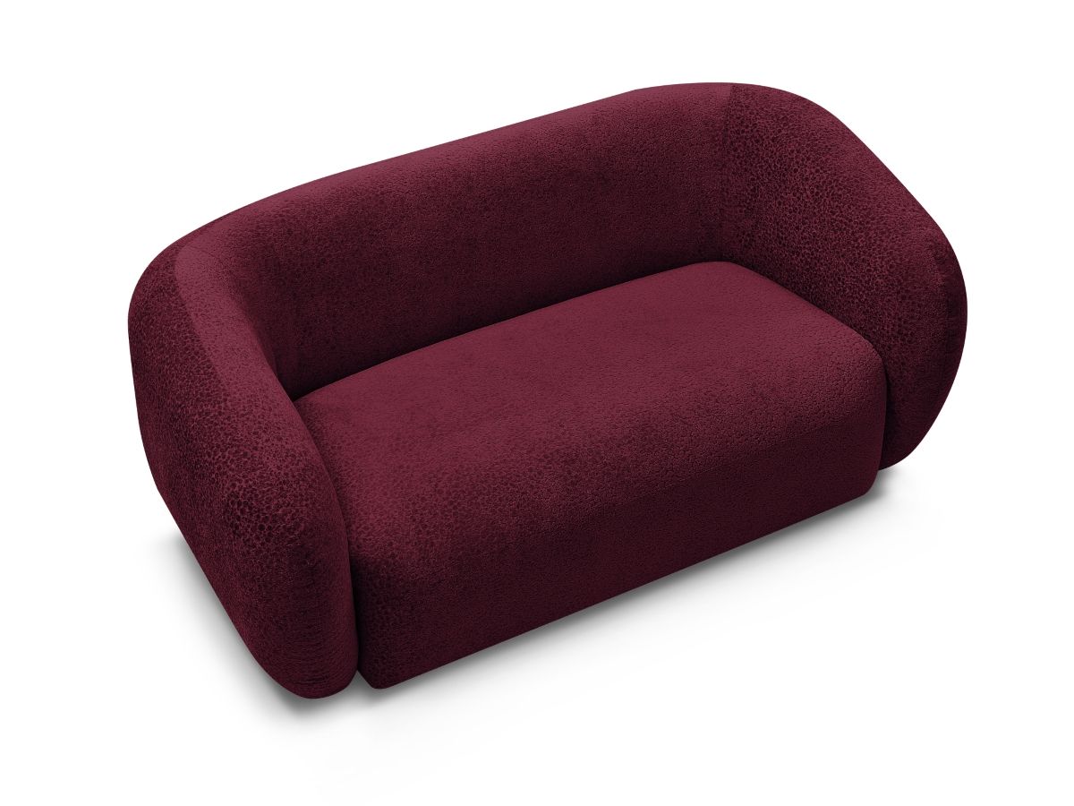 Canapé droit fixe 2 places CELINE tissu texturé