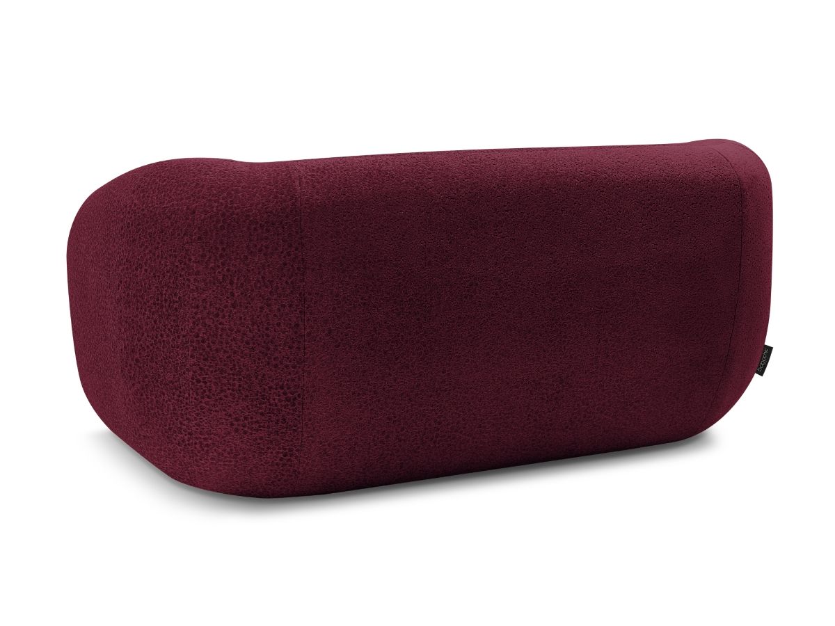 Canapé droit fixe 2 places CELINE tissu texturé