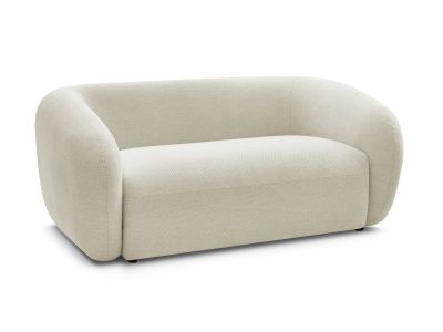 Canapé droit fixe 2 places CELINE tissu lisse