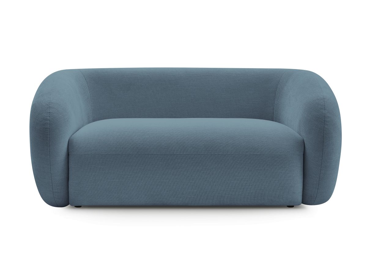 Canapé droit fixe 2 places CELINE tissu lisse