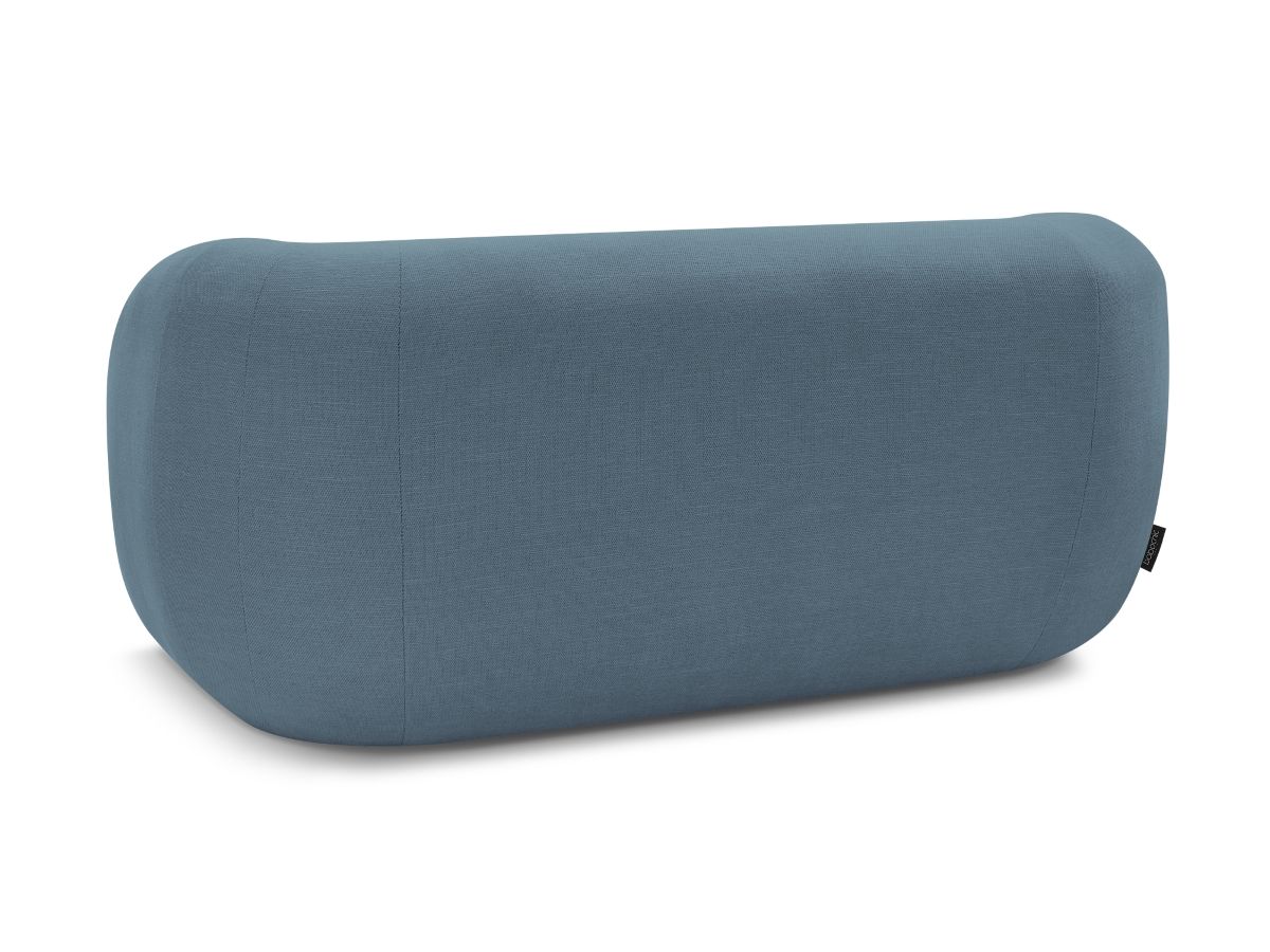 Canapé droit fixe 2 places CELINE tissu lisse