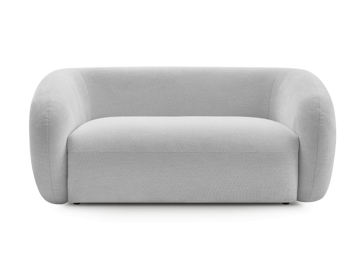 Canapé droit fixe 2 places CELINE tissu lisse