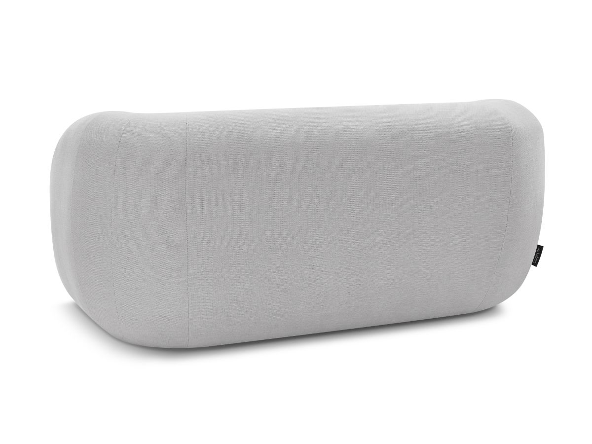 Canapé droit fixe 2 places CELINE tissu lisse