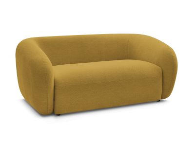 Canapé droit fixe 2 places CELINE tissu lisse