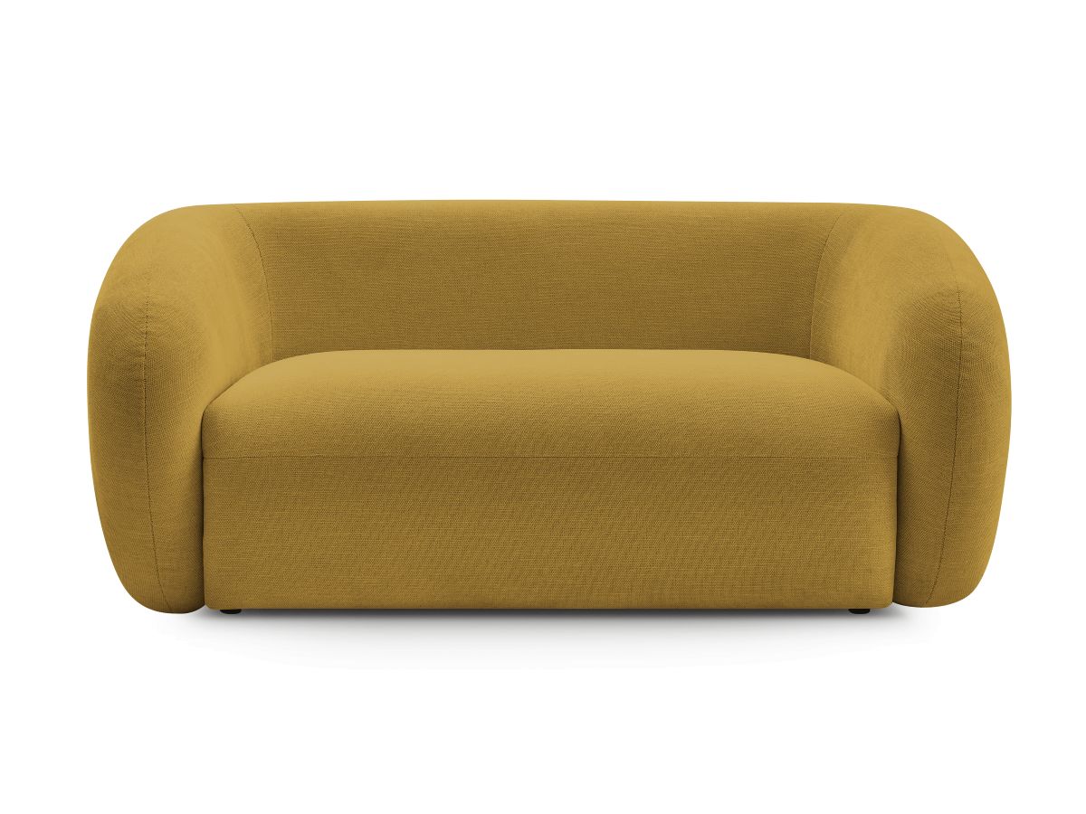 Canapé droit fixe 2 places CELINE tissu lisse